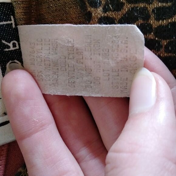 Vintage Metallic Cheeta Print Tshirt - Picture 5 of 5